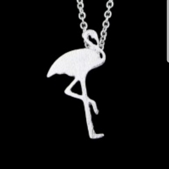 Silver Flamingo Necklace - Picture 2 of 2